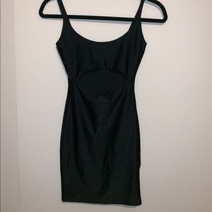 Black cut out party dress